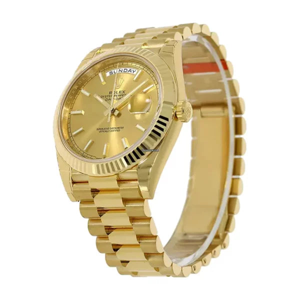 Rolex Day-Date 40 Champagne Dial Yellow Gold President Automatic Mens Watch 228238