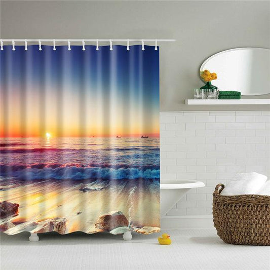 3D Digital Printing Shower Curtain Waterproof Polyester