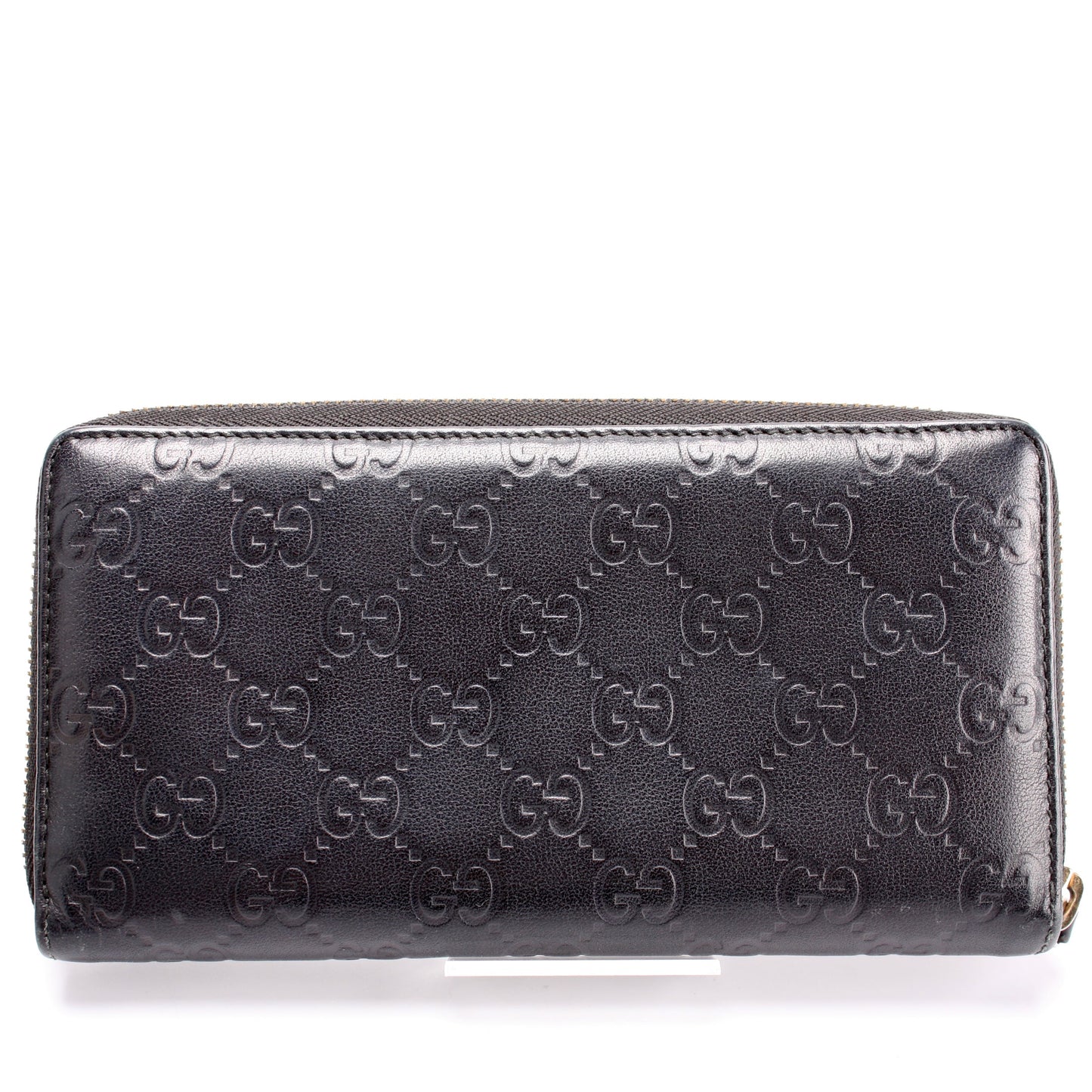 112724 GG Canvas Zip Around Wallet