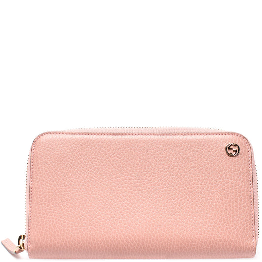 449347 Interlocking G Zip Around Wallet