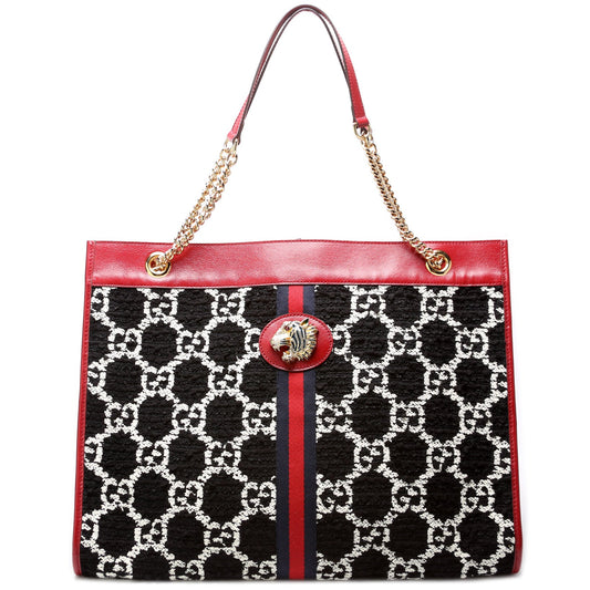 Rajah Chain GG Tweed Tote 537219