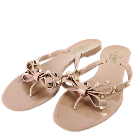 Rockstud Jelly Flip Flops Size 39