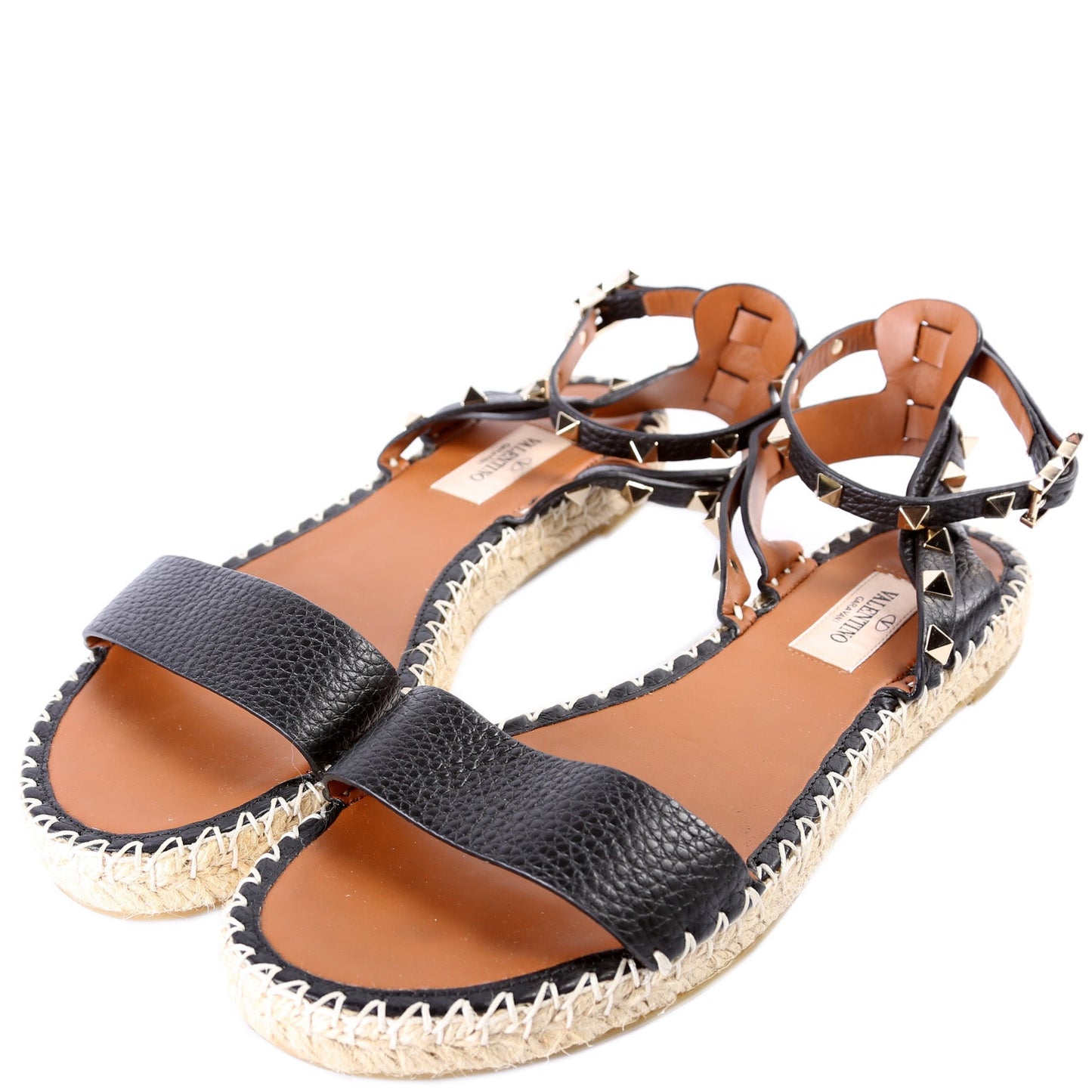 Rockstud Espadrille Flats Size 38