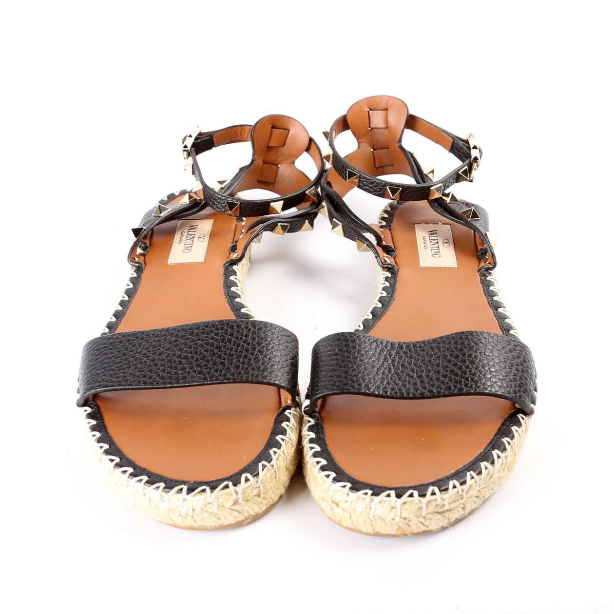 Rockstud Espadrille Flats Size 38