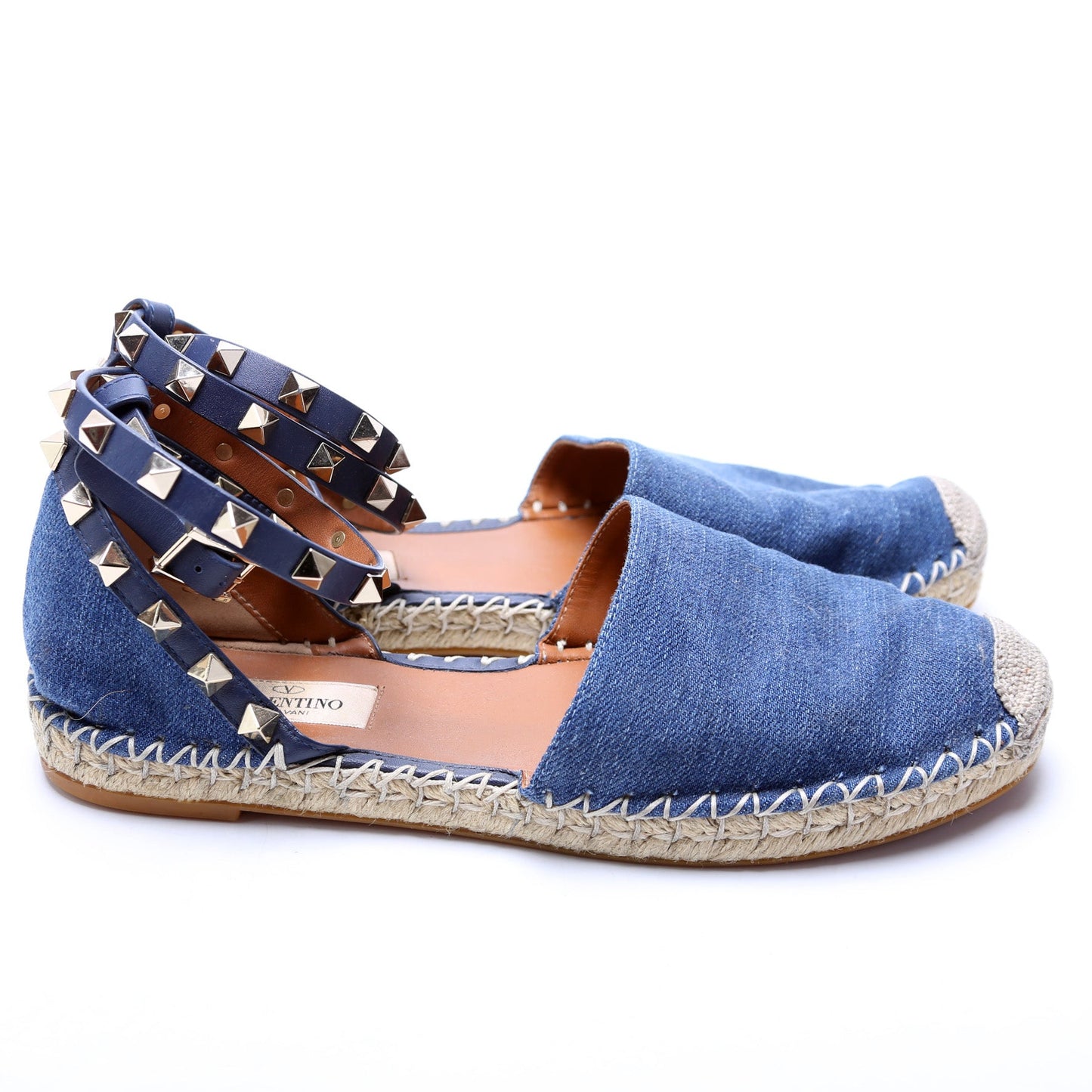 Rockstud Espadrille Flats Size 37