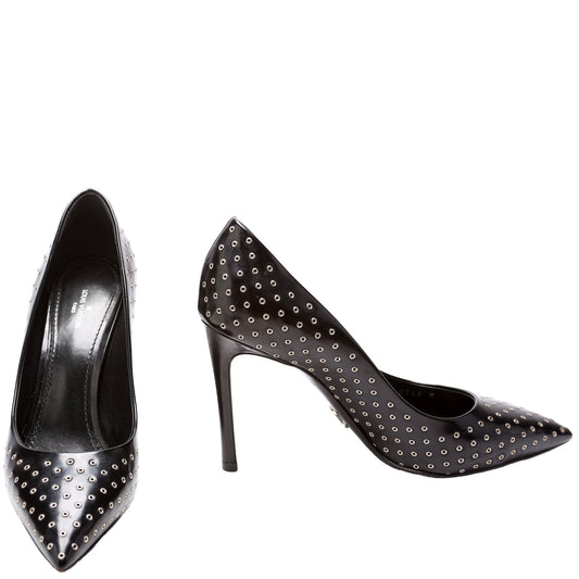 Pointed Toe Leather Pumps Size 39.5