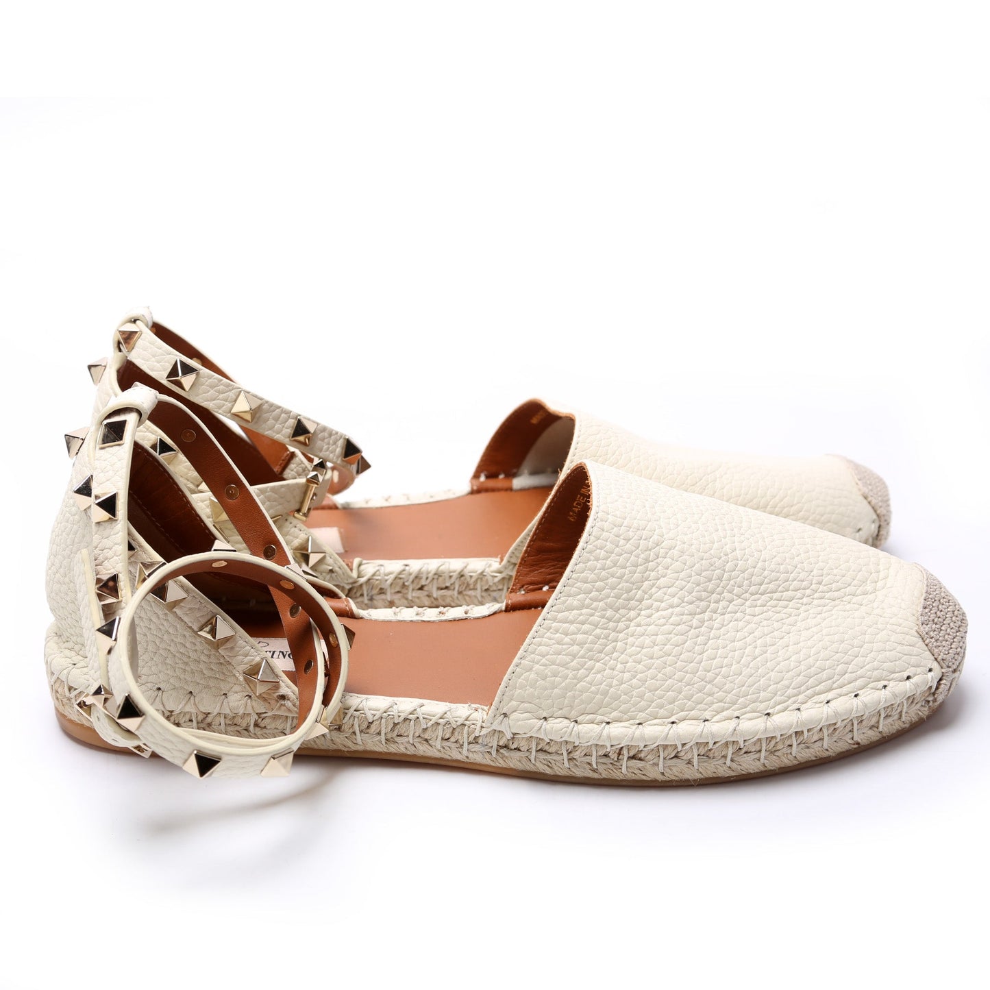 Rockstud Espadrille Flats Size 40