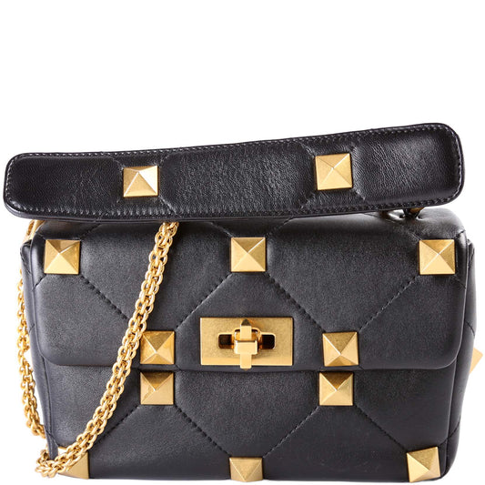 Roman Stud Medium Shoulder Bag