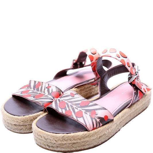 Platform Espadrille Sandals Size 37