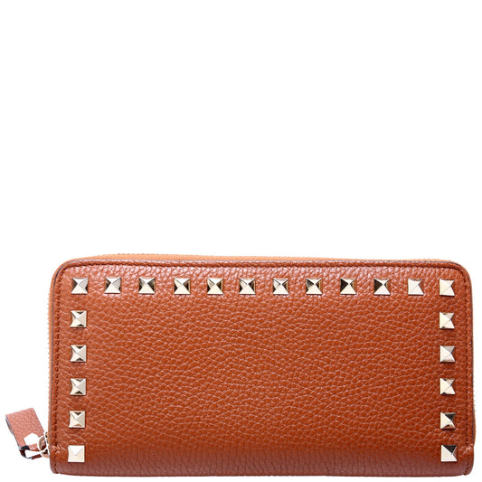 Rockstud Zip Around Wallet