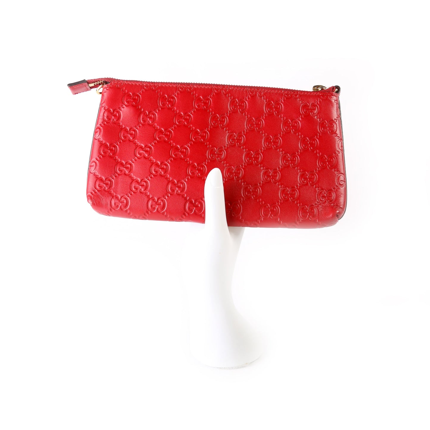 428449 GG Leather Wristlet