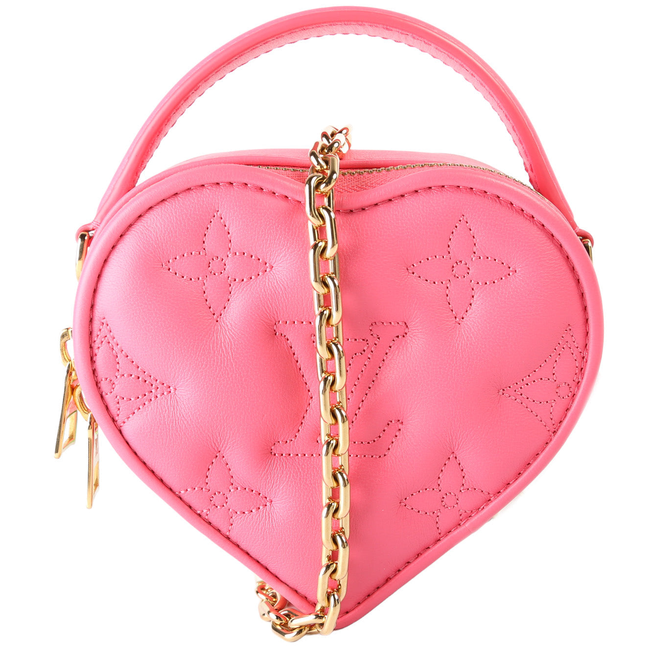 Pop My Heart Pouch Embossed Lambskin Monogram