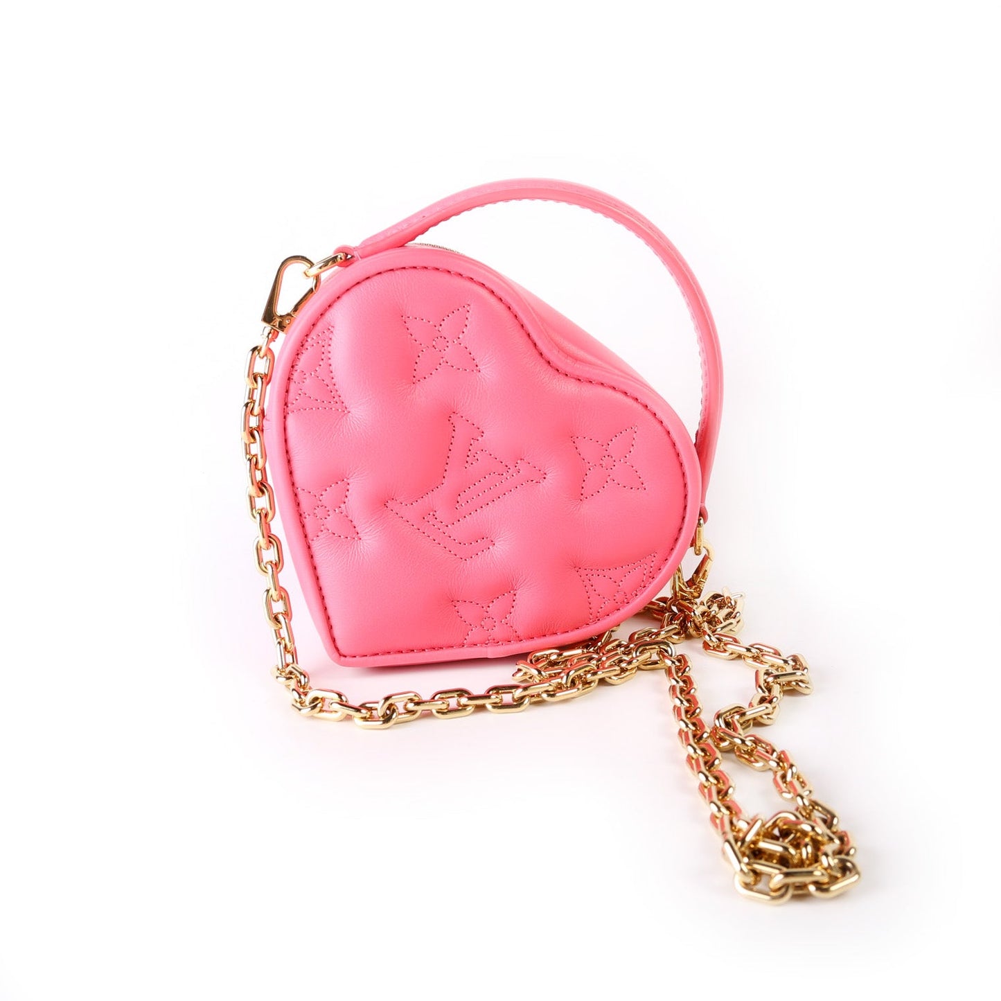 Pop My Heart Pouch Embossed Lambskin Monogram