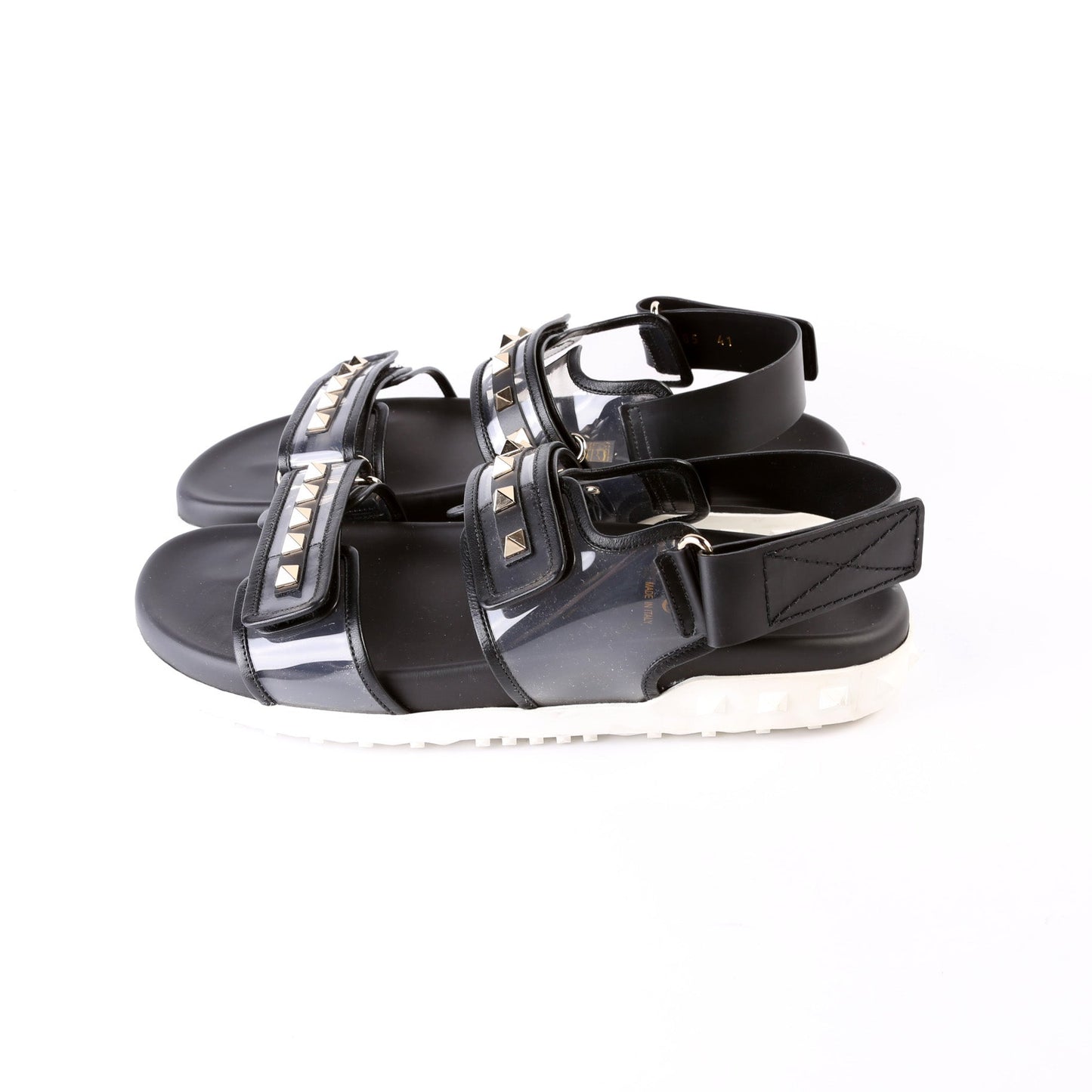 Rockstud PVC Velcro Sandals Size 41