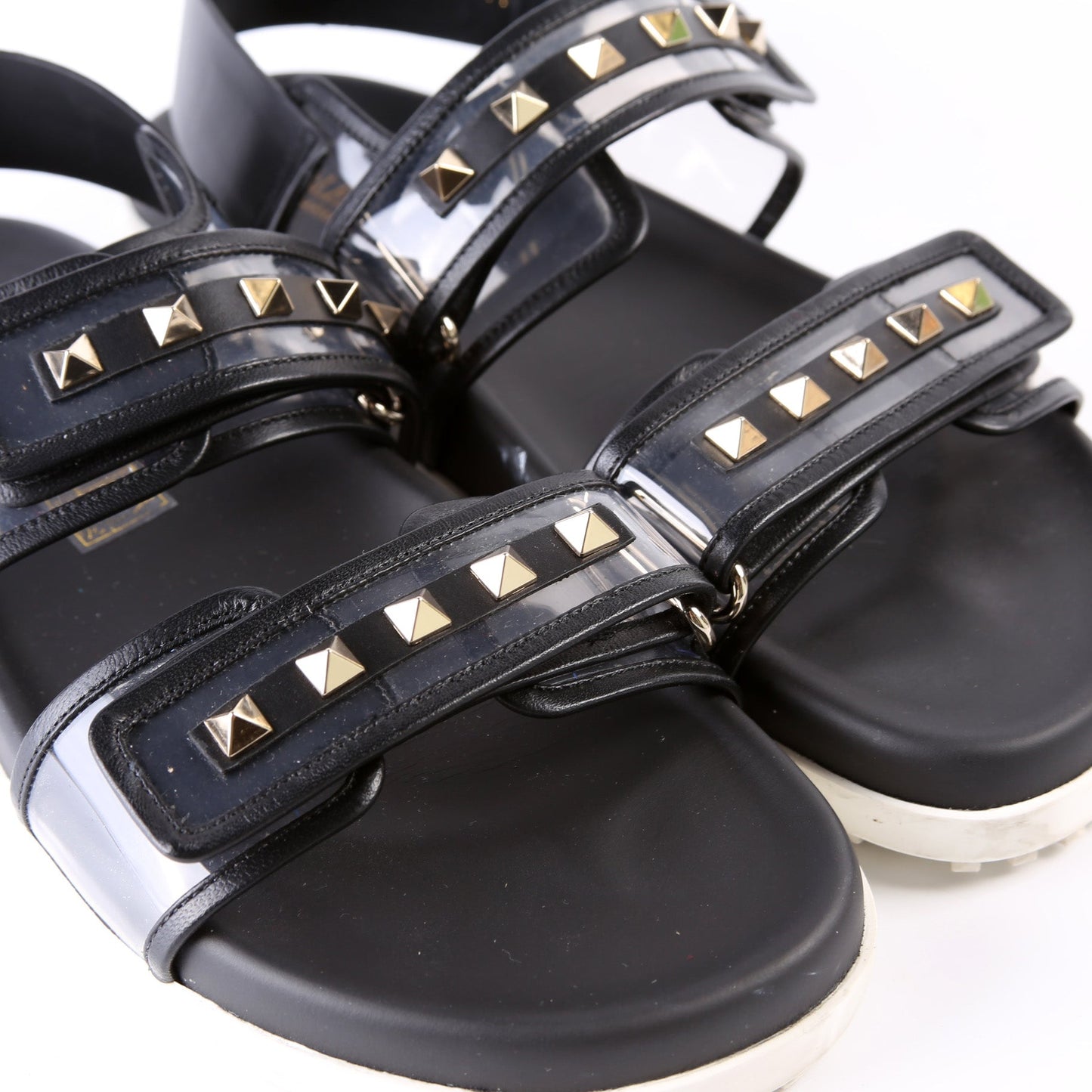 Rockstud PVC Velcro Sandals Size 41