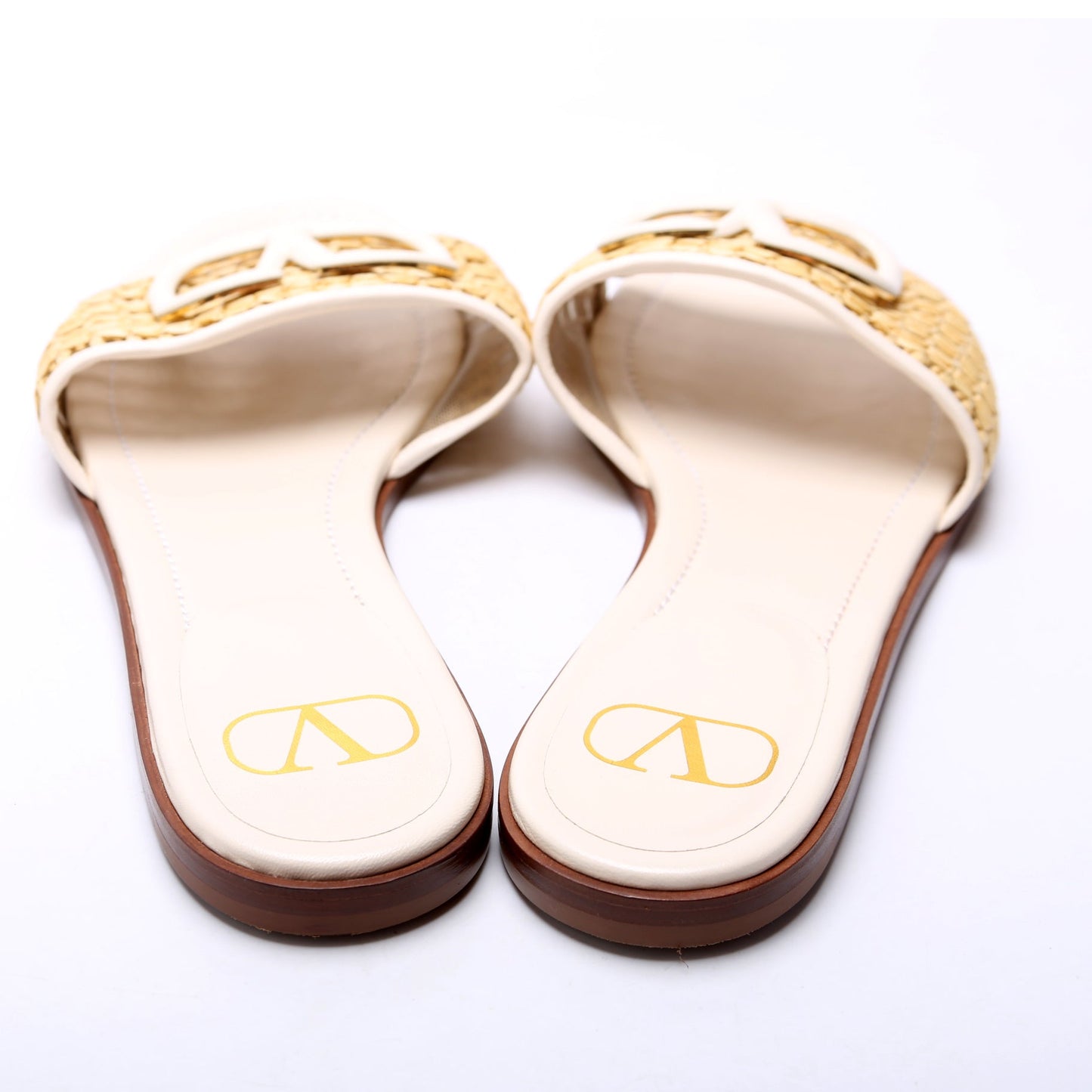 Raffia Slide Sandals 80MM Size 38