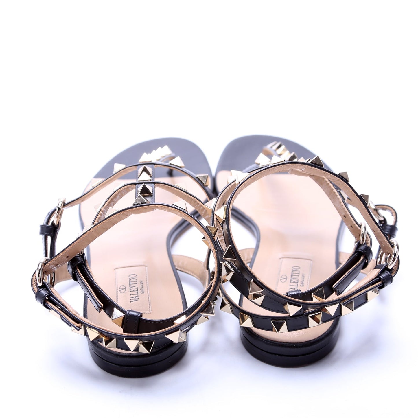 Rockstud Caged T-Strap Sandals Size 40.5