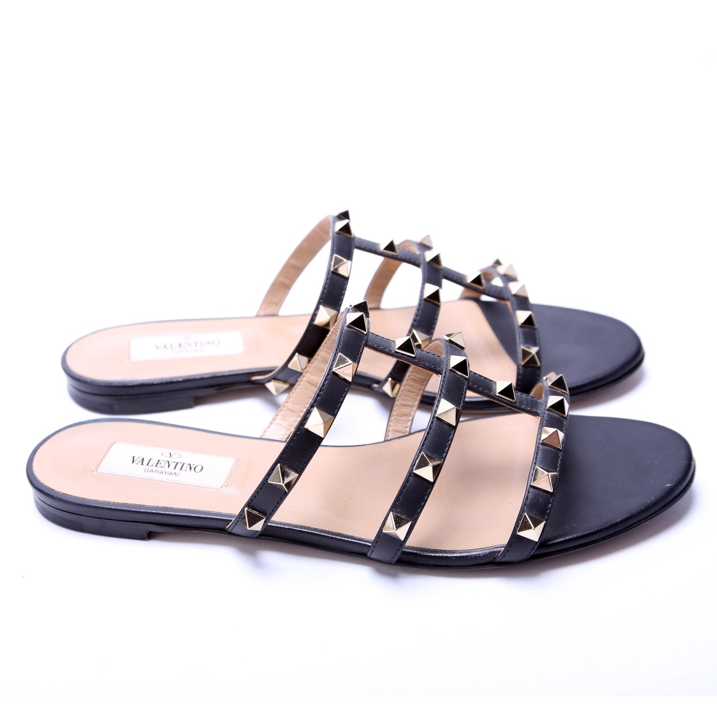 Rockstud Caged Flats Size 37.5