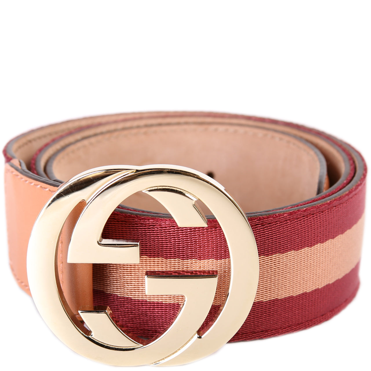 114876 Interlocking GG Web Canvas Belt Size 80/32