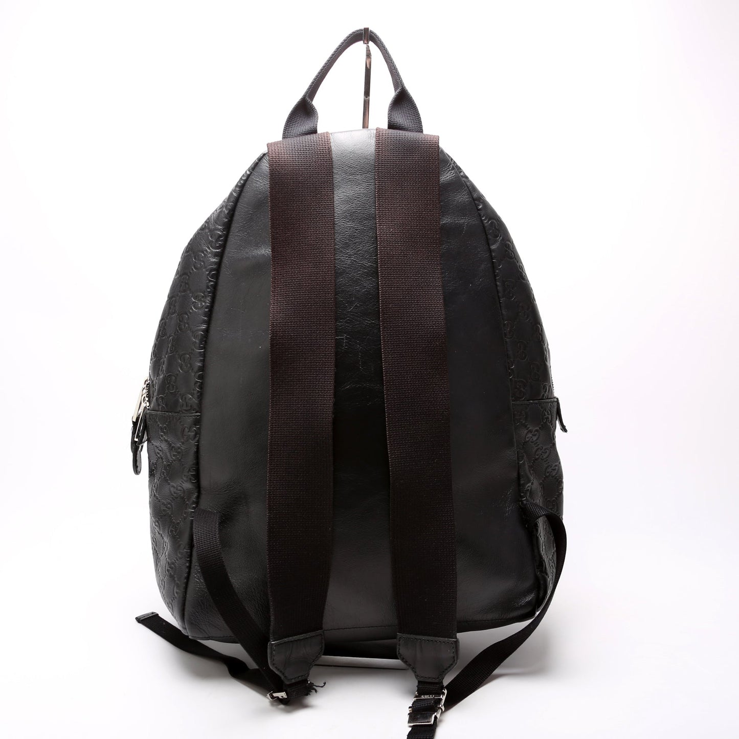 268184 Guccissima Rubber Leather Backpack