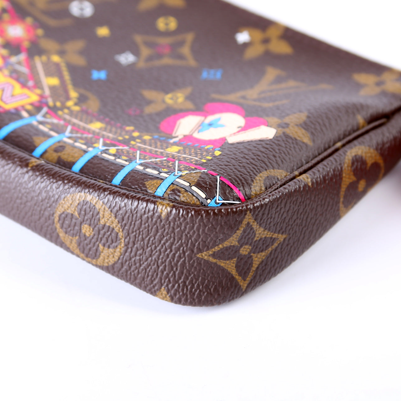 Pochette Accessories Mini 2020 Xmas Animation Monogram