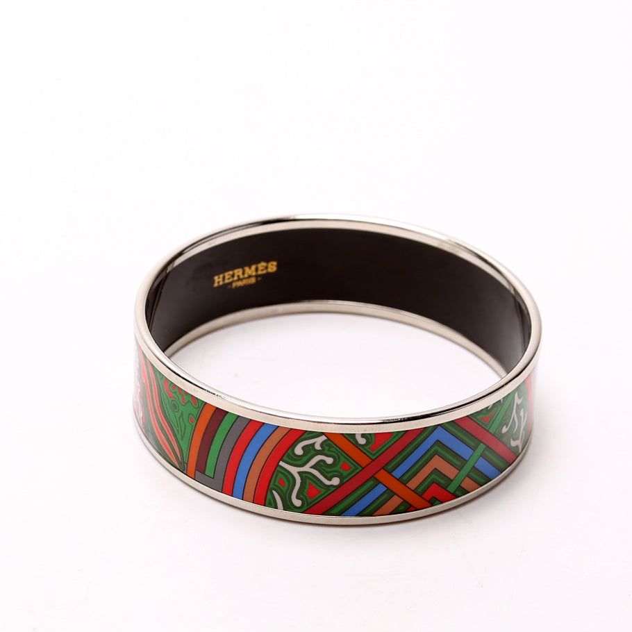 Printed Enamel "L'Arbre Du Vent" Bracelet