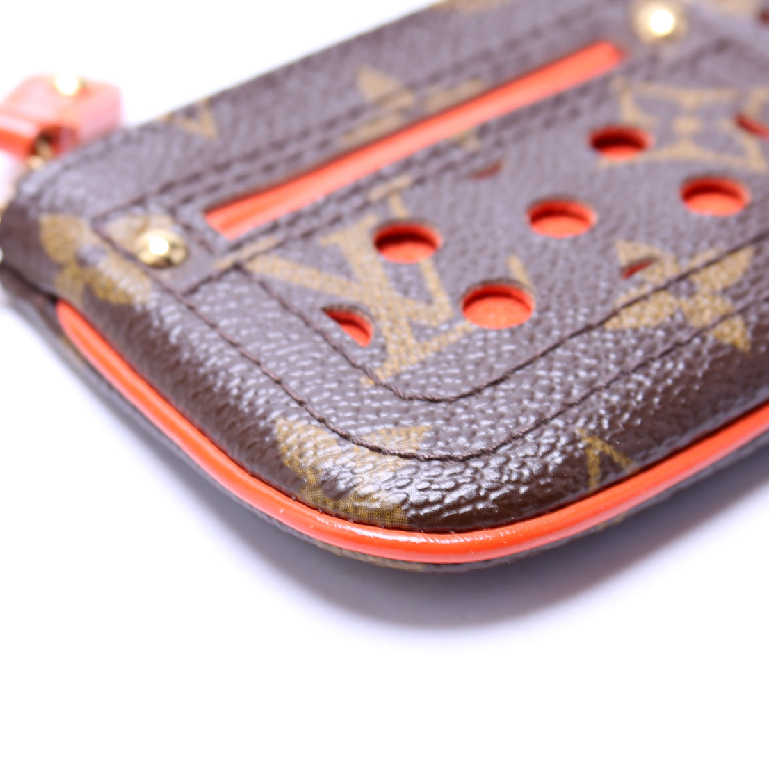 Pochette Cles Monogram Perforated