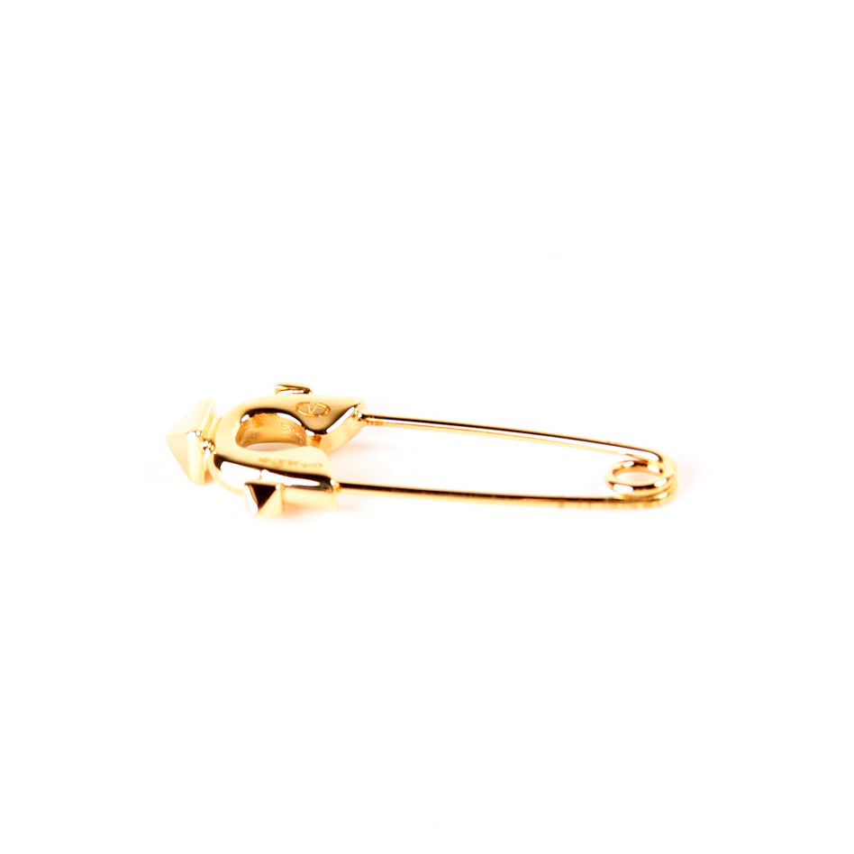 Rockstud Monogram Pin Earring