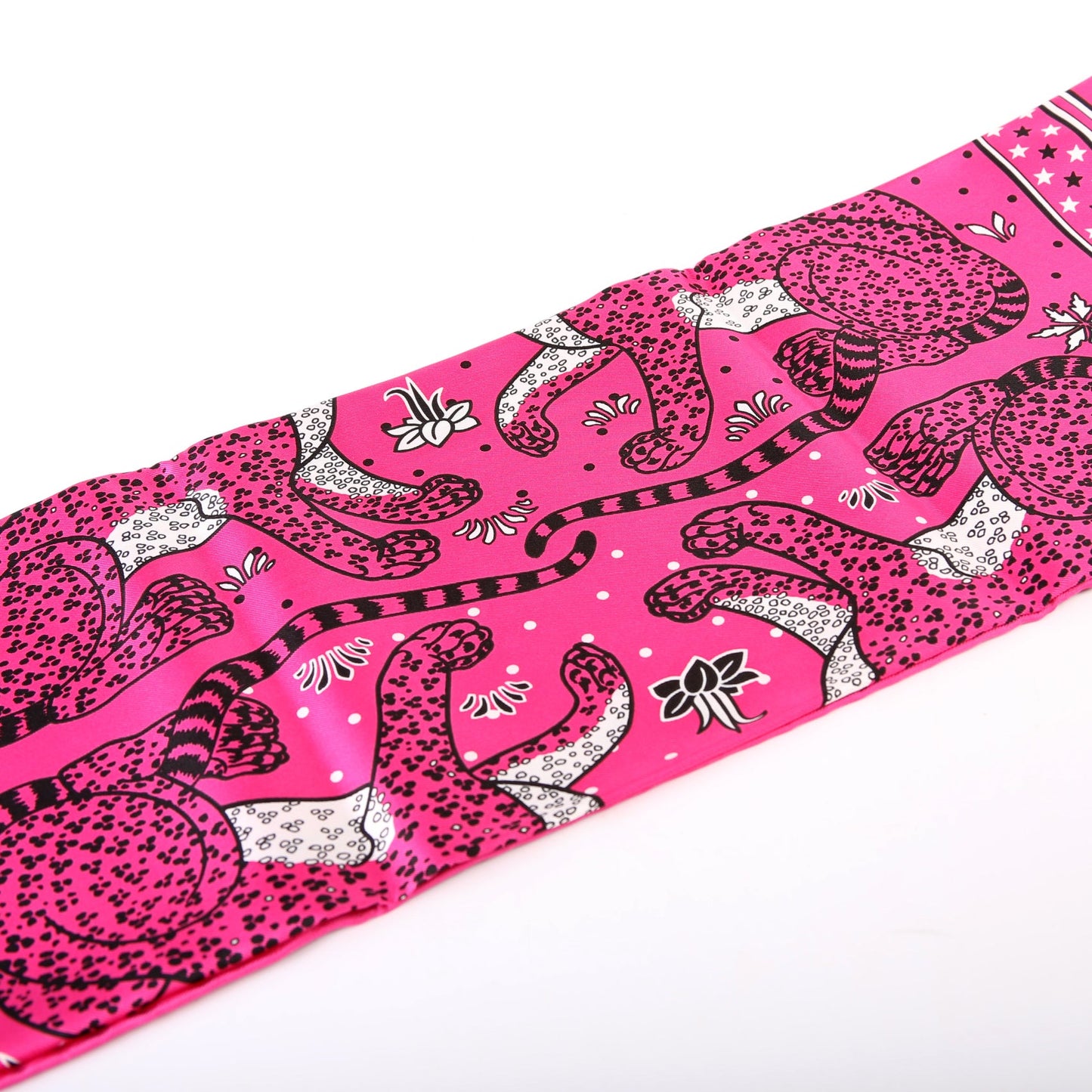 'Les Leopards' Silk 55 Scarf