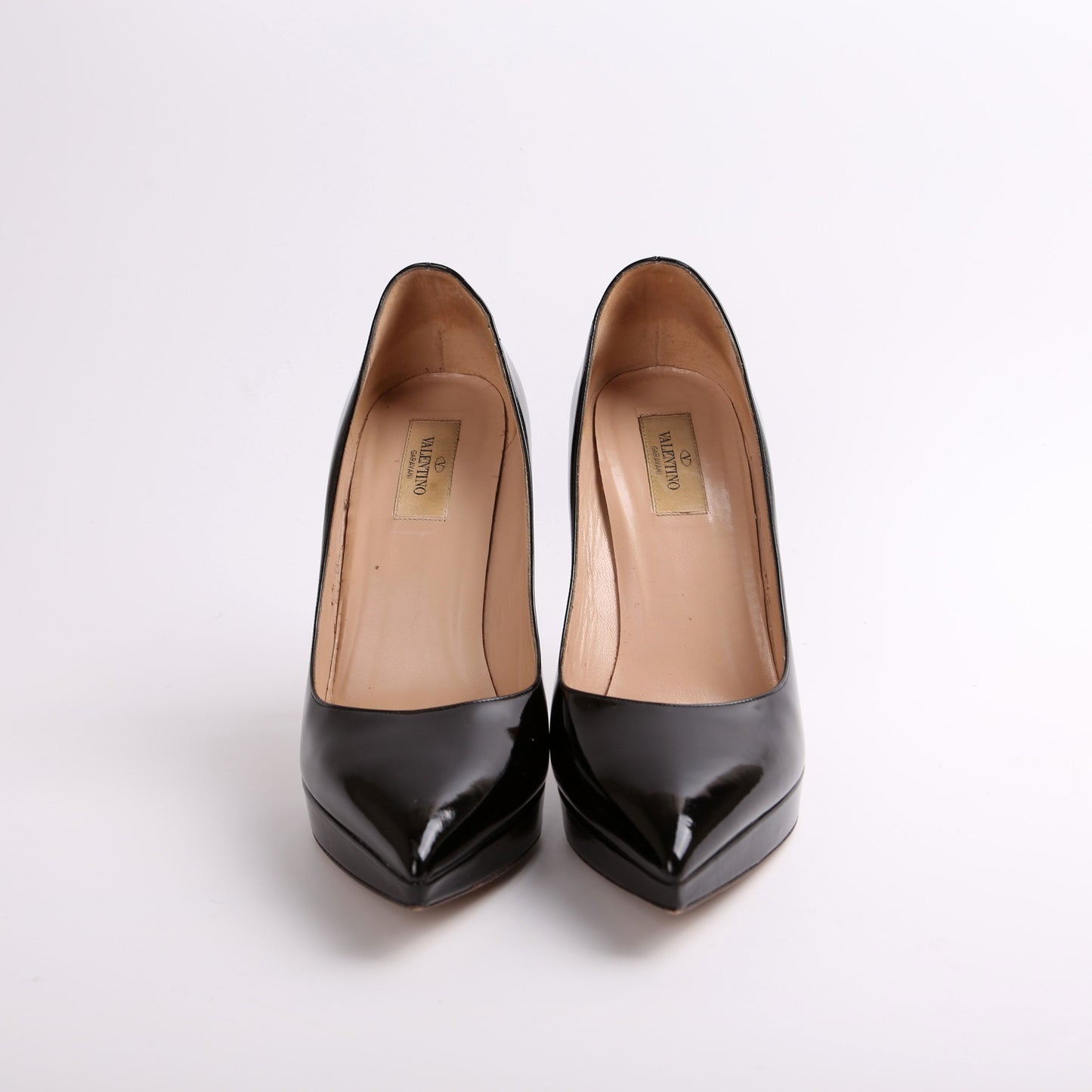 Pointed Toe Platform Patent Pumps Size 40