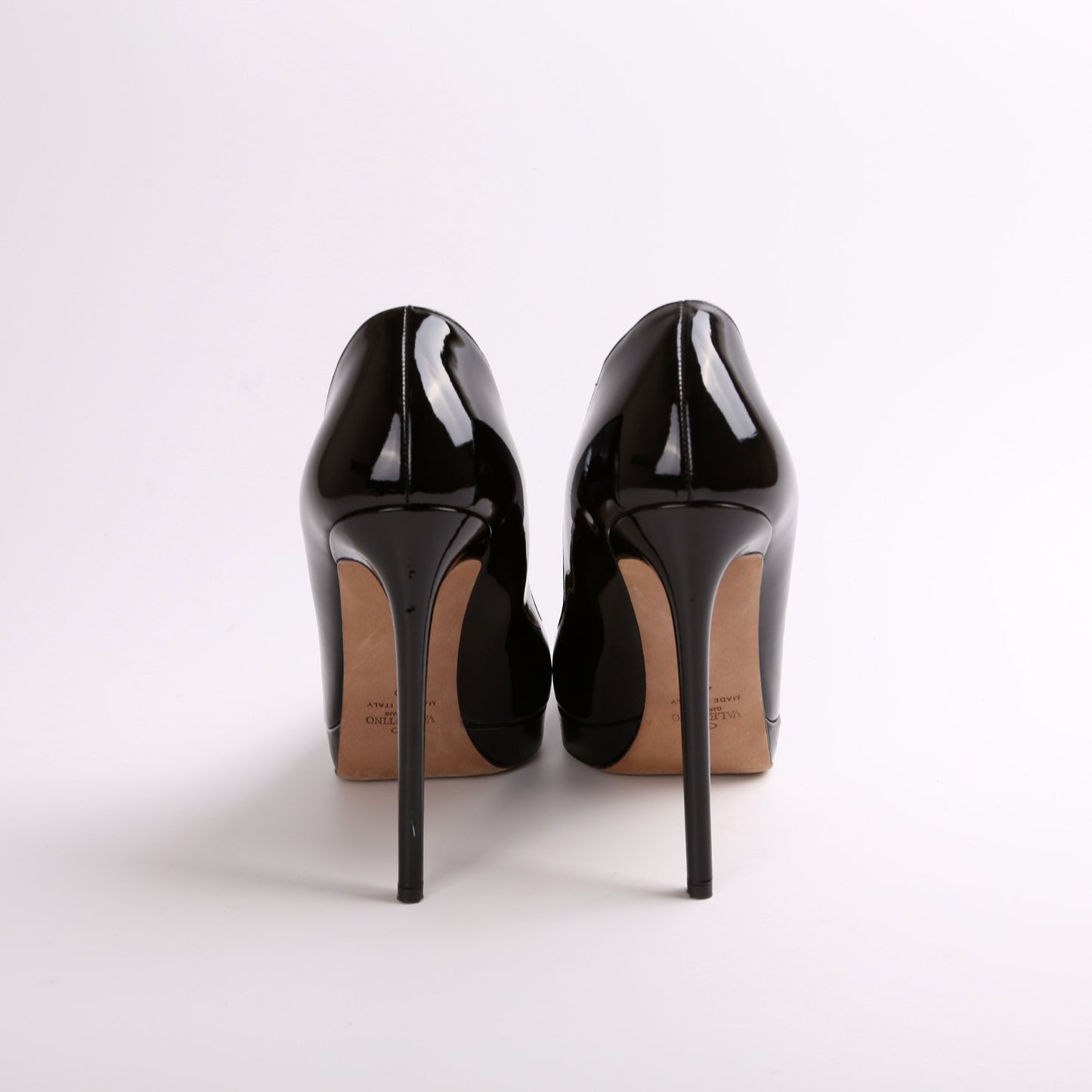 Pointed Toe Platform Patent Pumps Size 40