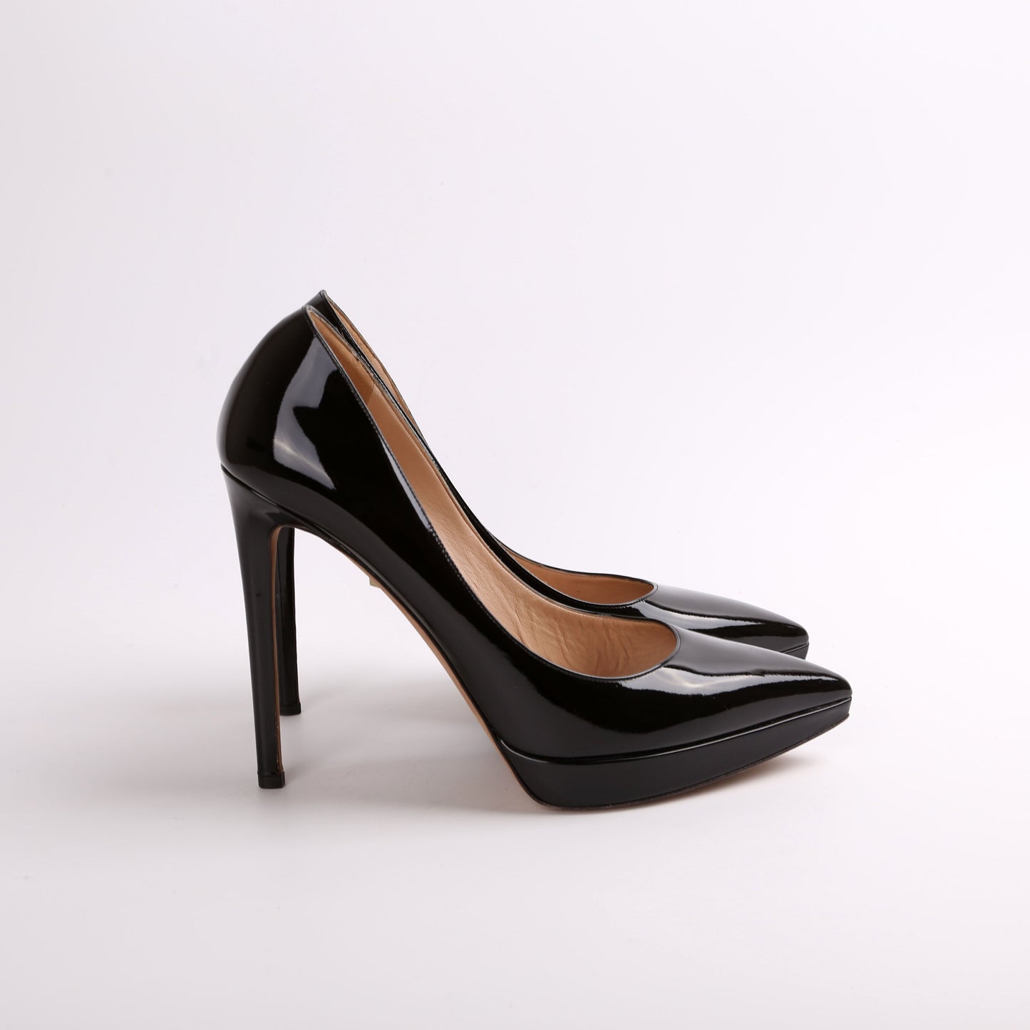 Pointed Toe Platform Patent Pumps Size 40