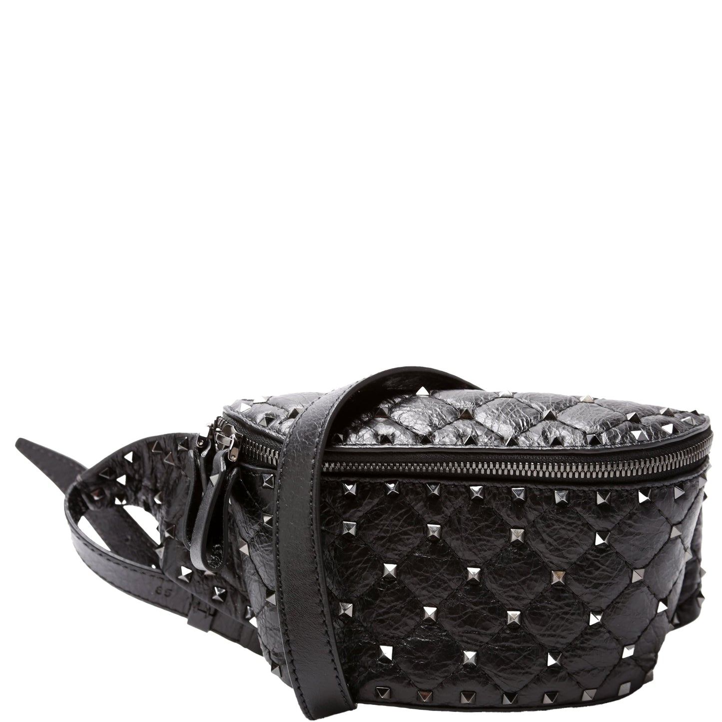 Rockstud Spike Craquele Nappa Belt Bag