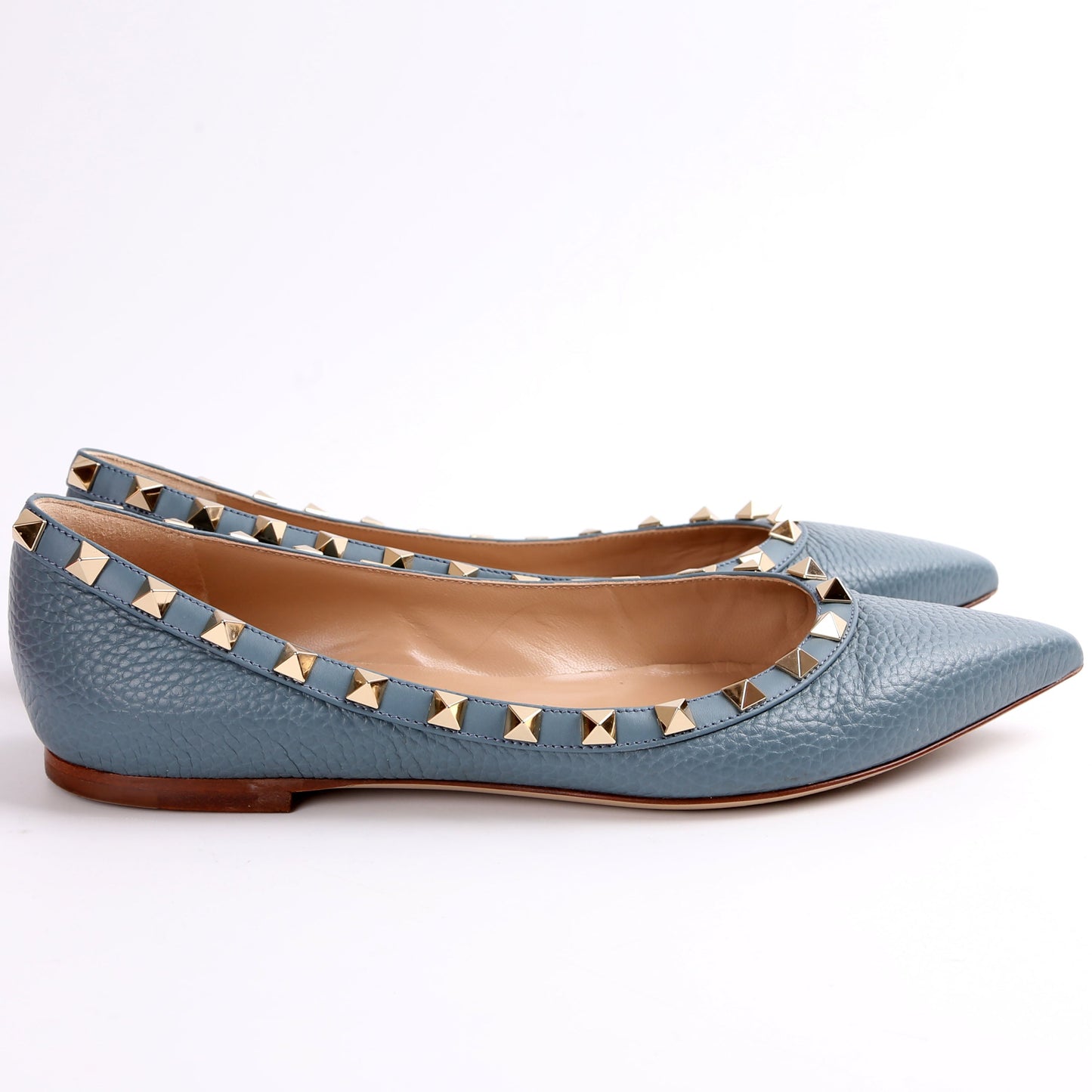 Rockstud Pointed Toe Flats Size 37