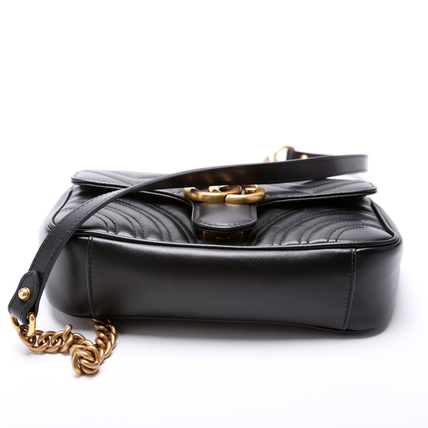 446744 Marmont Leather Shoulder Mini Flap