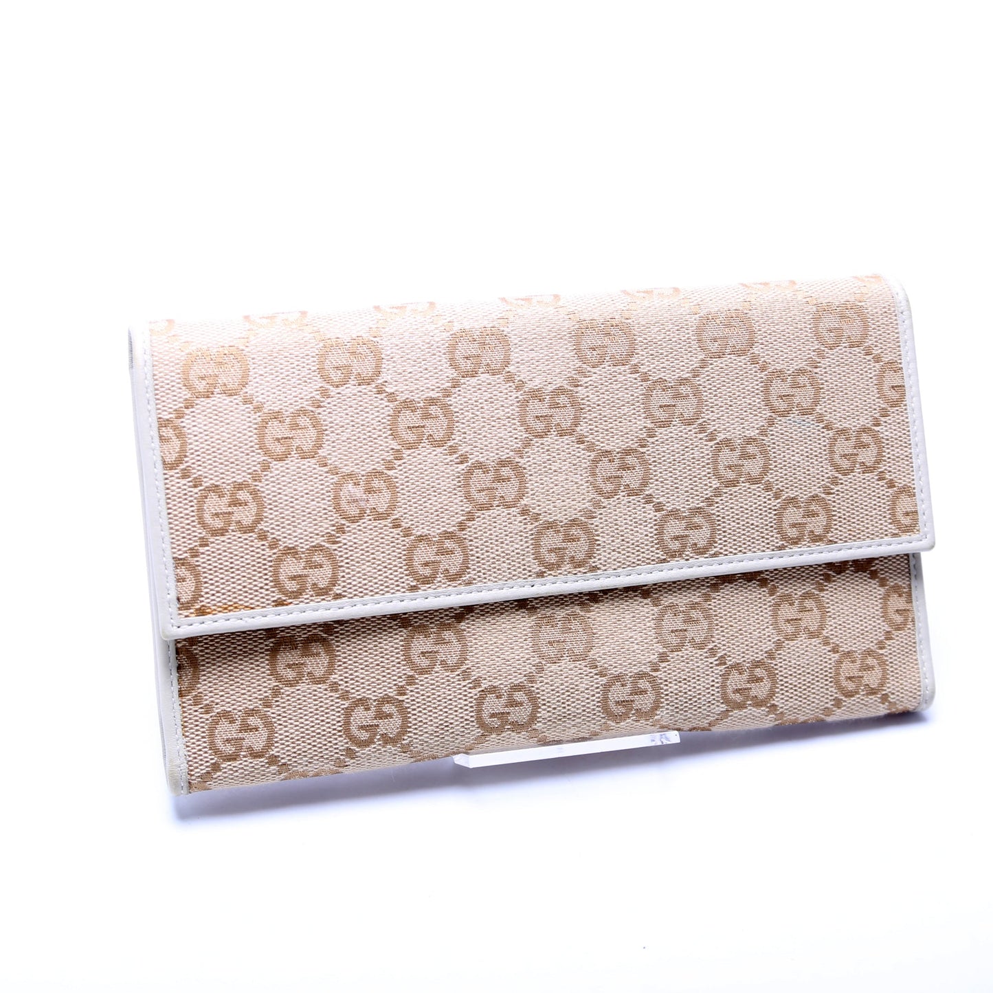 257303 GG Canvas Trifold Long Wallet