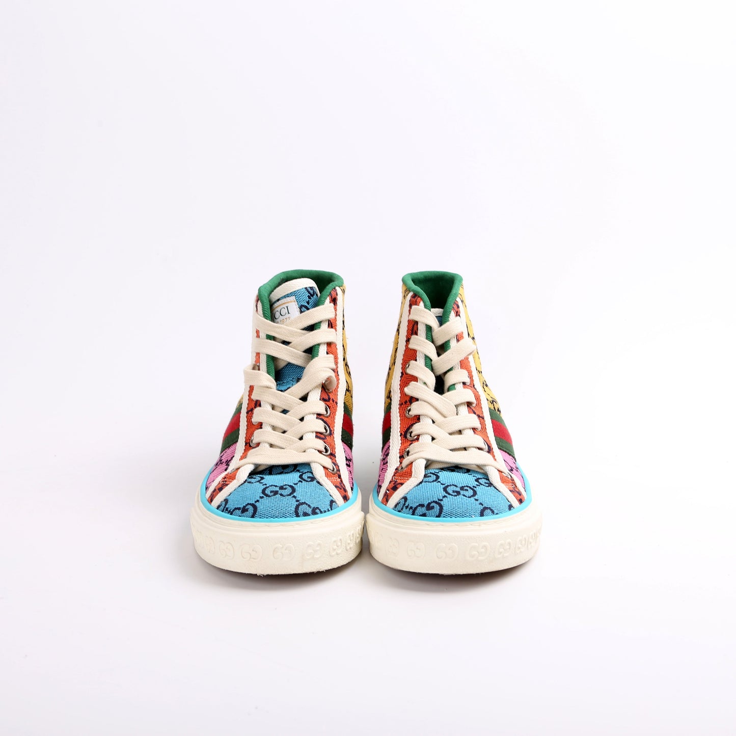 1977 GG Multicolor High Top Sneakers Size 36