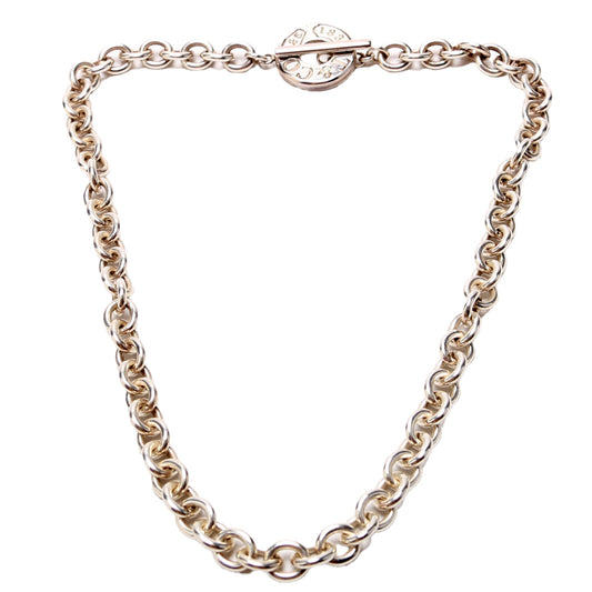 1837 Chain Toggle Choker Necklace 925