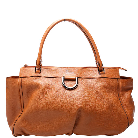 341491 Abbey D-Ring Leather Large Tote