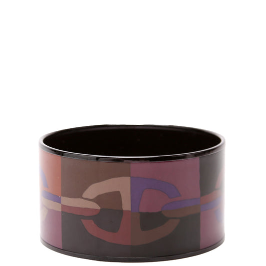 Printed Enamel Bangle Extra Wide