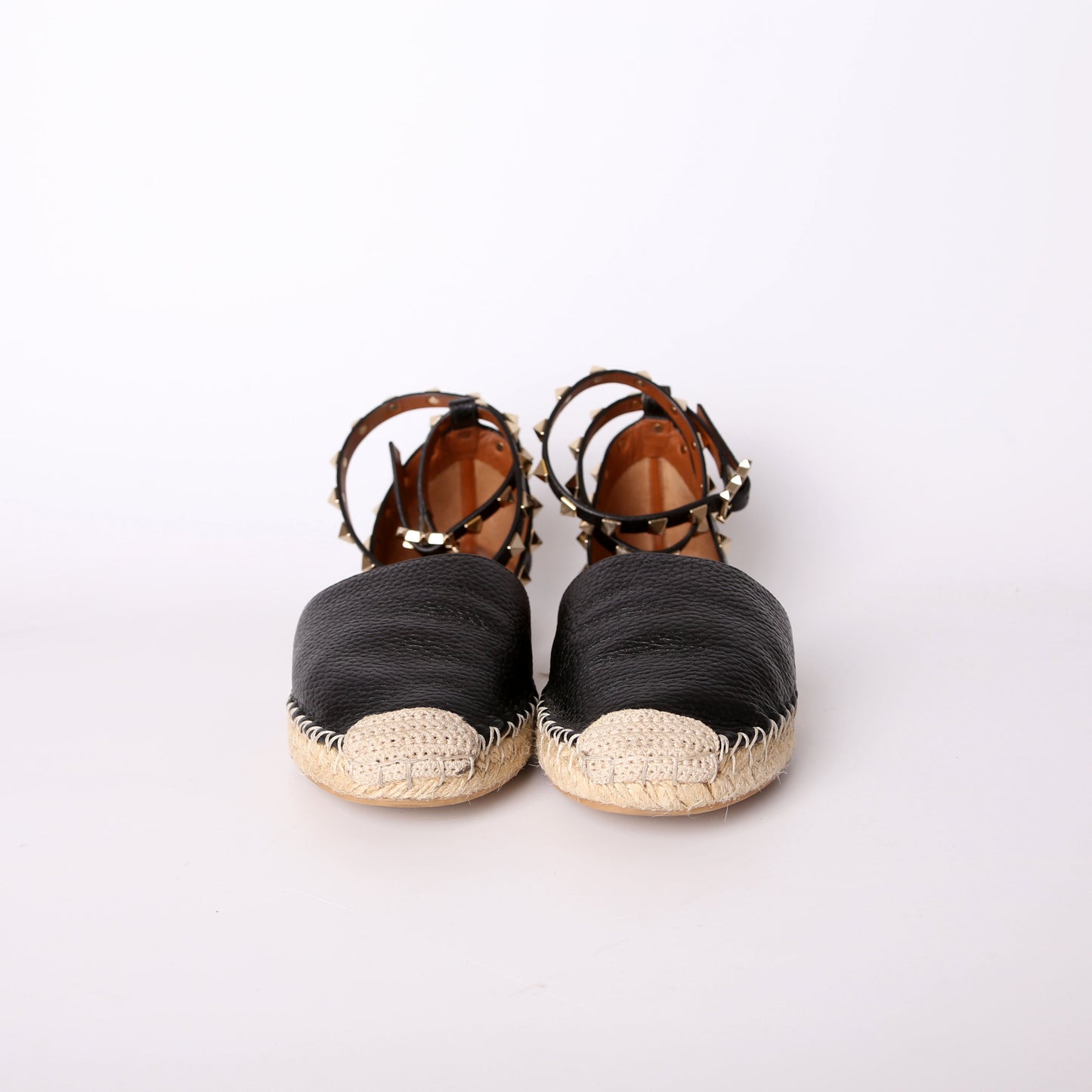 Rockstud Espadrille Flat Size 36