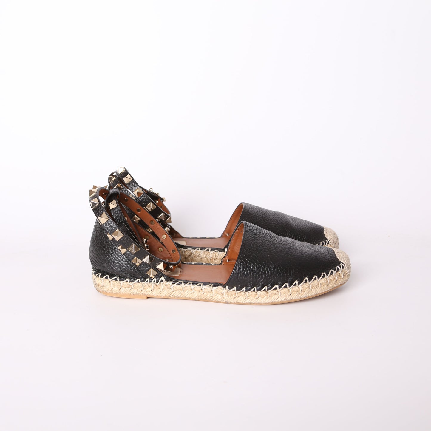 Rockstud Espadrille Flat Size 36