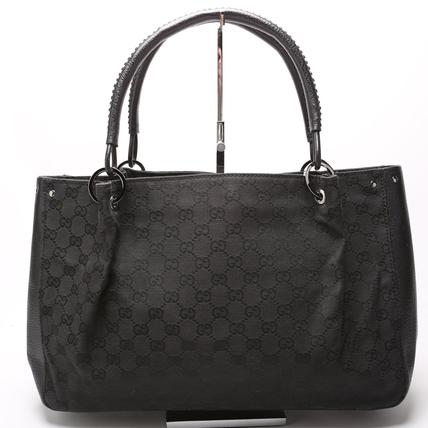 115015 GG Canvas Tote Black