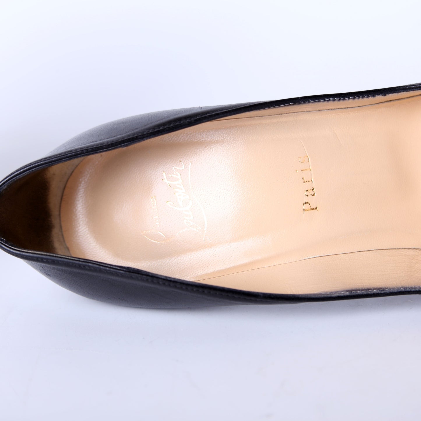 Pointed Toe Leather 100MM Pumps Size 39.5