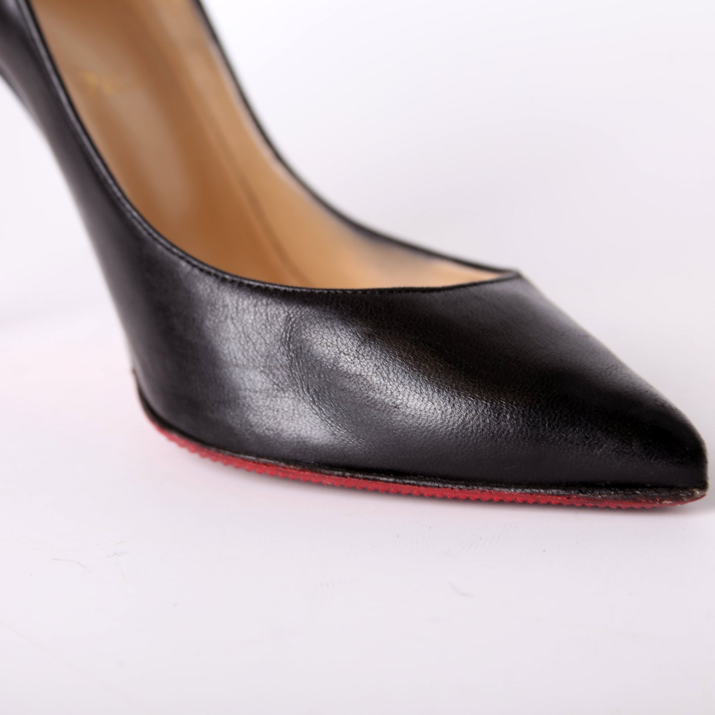 Pointed Toe Leather 100MM Pumps Size 39.5