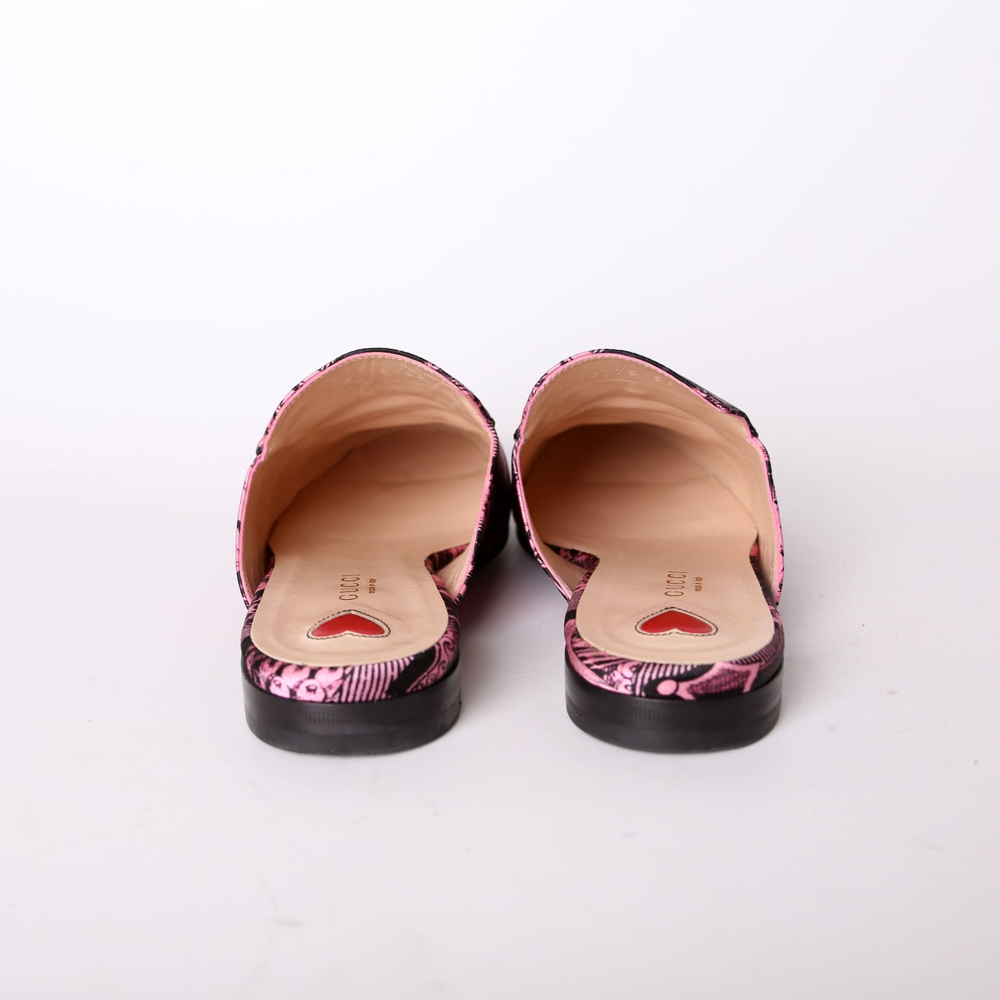 Princetown Printed Silk Mules Size 36