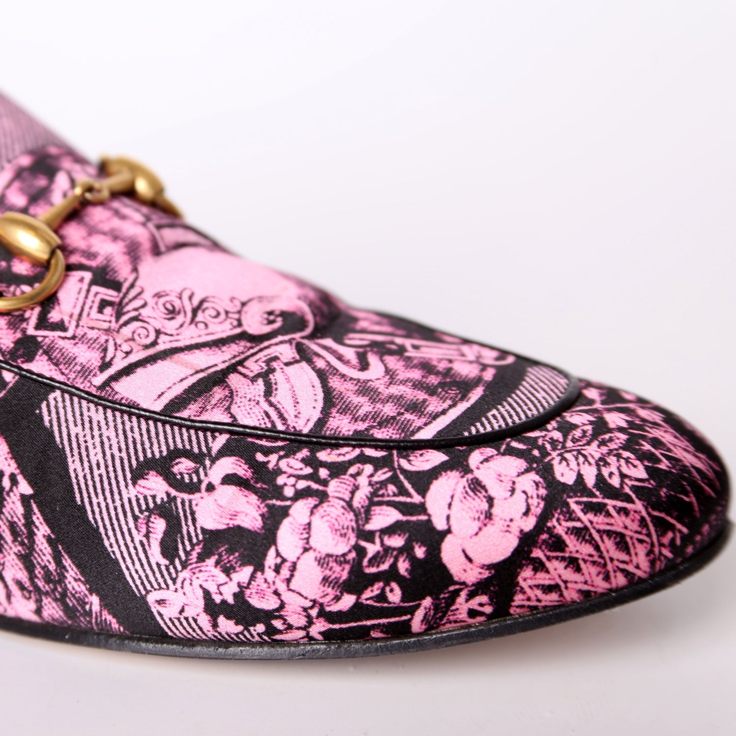 Princetown Printed Silk Mules Size 36