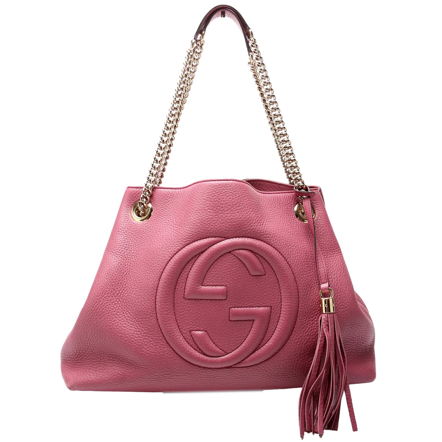 308982 Soho Leather Shoulder Medium Mauve