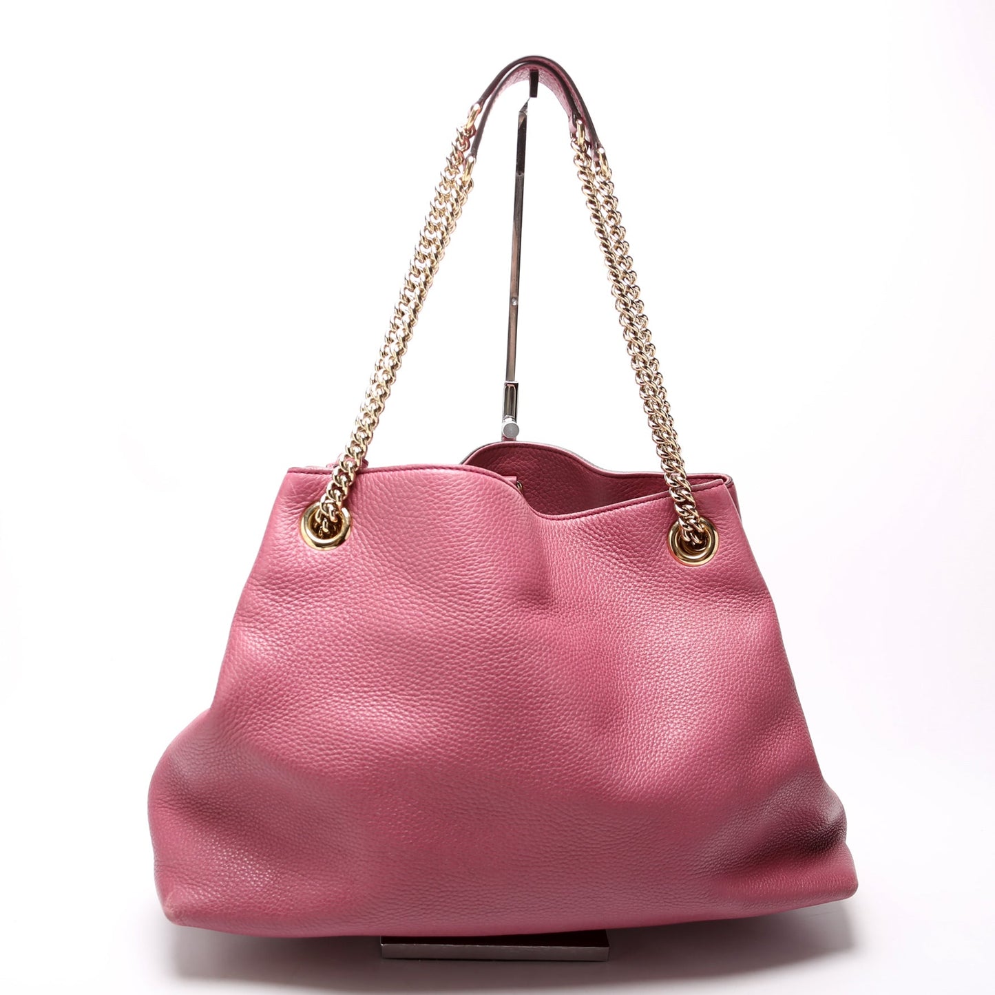 308982 Soho Leather Shoulder Medium Mauve