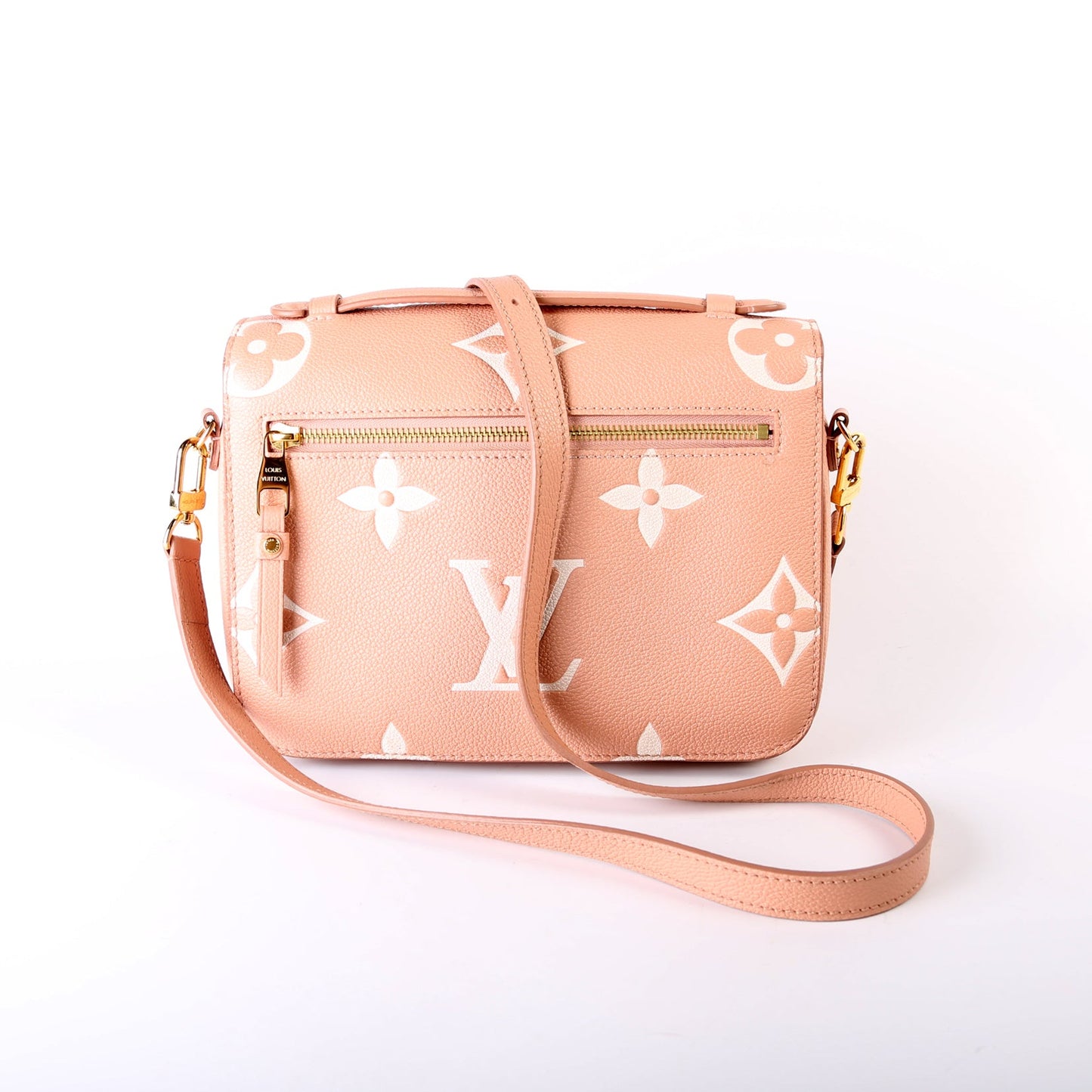 Pochette Metis Bicolor Empreinte Pink